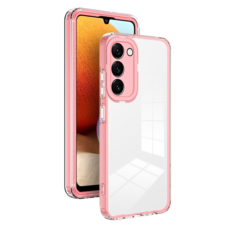 For Samsung Galaxy S23+ 5G Clear TPU Color PC Frame Phone Case