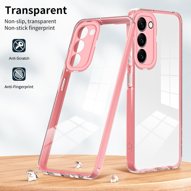For Samsung Galaxy S23+ 5G Clear TPU Color PC Frame Phone Case