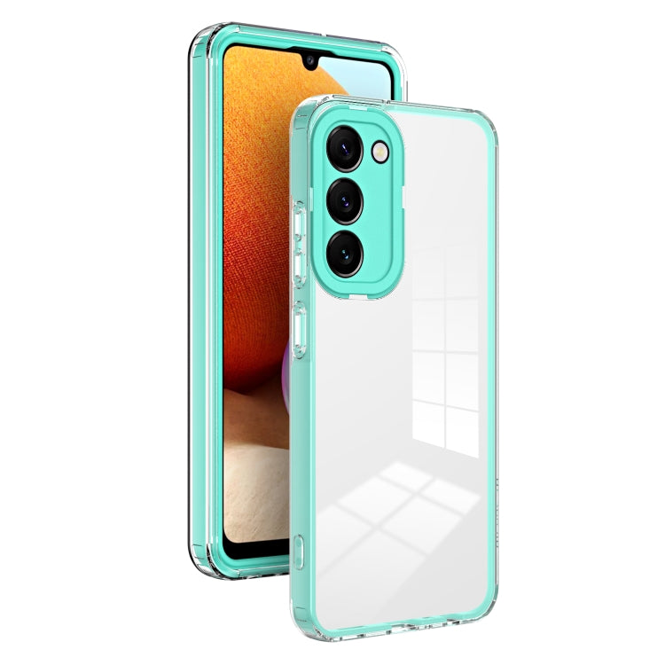 For Samsung Galaxy S23+ 5G Clear TPU Color PC Frame Phone Case