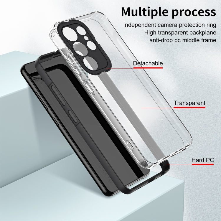 For Samsung Galaxy S23 Ultra 5G Clear TPU Color PC Frame Phone Case