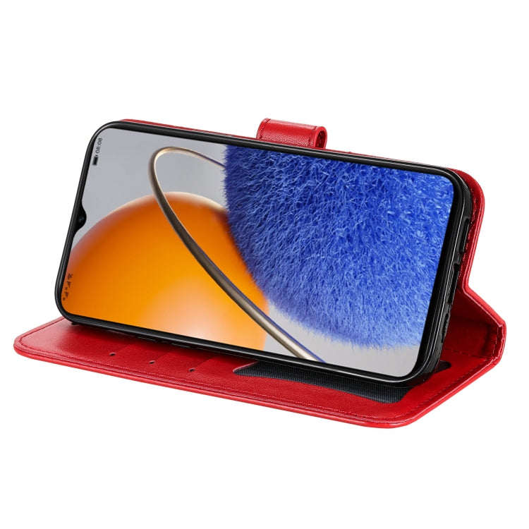 For Huawei nova Y61 7-petal Flowers Embossing Leather Phone Case