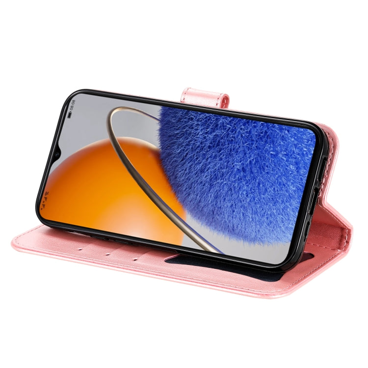 For Huawei nova Y61 7-petal Flowers Embossing Leather Phone Case