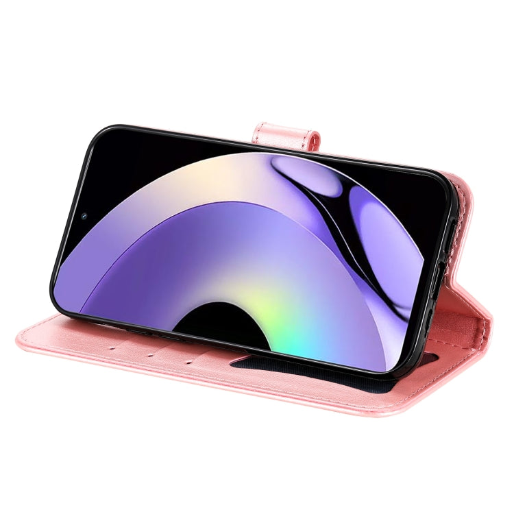 For Realme 10 Pro 5G 7-petal Flowers Embossing Leather Phone Case