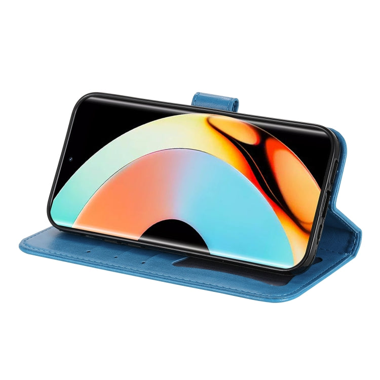 For Realme 10 Pro+ 5G 7-petal Flowers Embossing Leather Phone Case