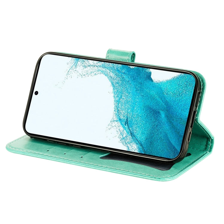 For Samsung Galaxy A34 5G 7-petal Flowers Embossing Leather Phone Case