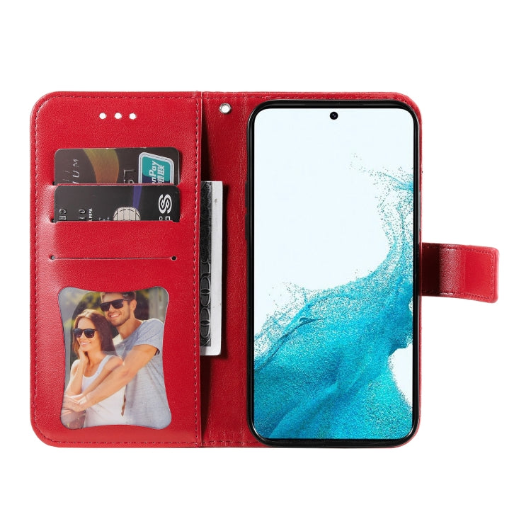 For Samsung Galaxy A34 5G 7-petal Flowers Embossing Leather Phone Case