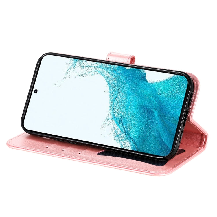 For Samsung Galaxy A34 5G 7-petal Flowers Embossing Leather Phone Case