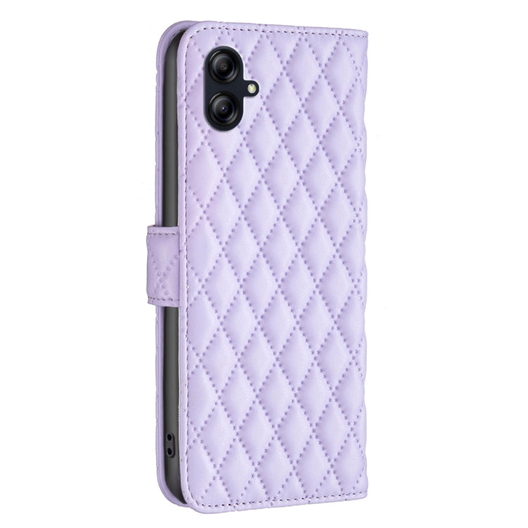 For Samsung Galaxy A04e Diamond Lattice Wallet Leather Flip Phone Case