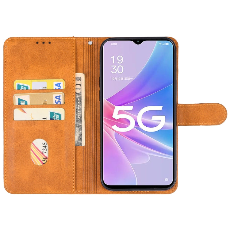 For OPPO A58x Leather Phone Case