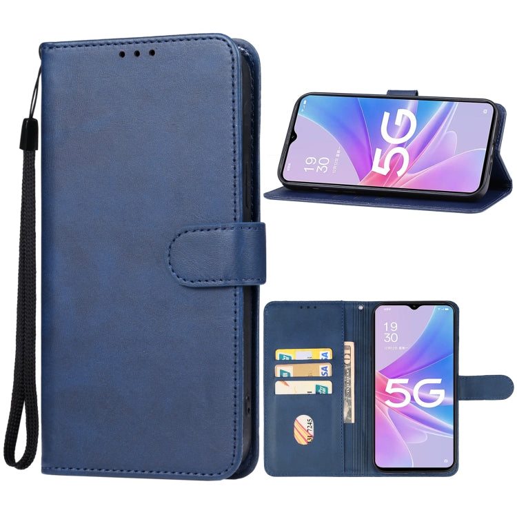 For OPPO A58x Leather Phone Case