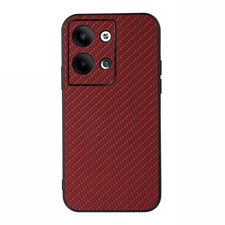 For OPPO Reno9 / Reno9 Pro Accurate Hole Carbon Fiber Texture PU Phone Case