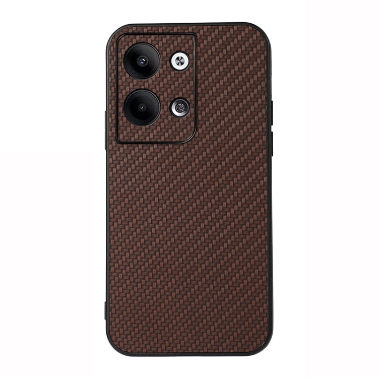 For OPPO Reno9 / Reno9 Pro Accurate Hole Carbon Fiber Texture PU Phone Case