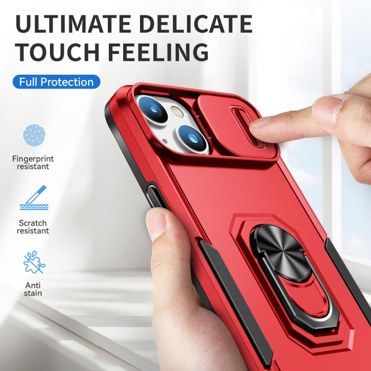 For iPhone 14 Pioneer Armor Sliding Camshield Phone Case