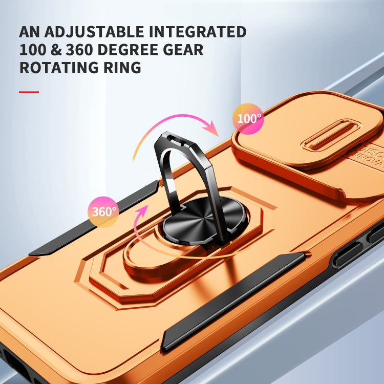 For iPhone 14 Pro Pioneer Armor Sliding Camshield Phone Case