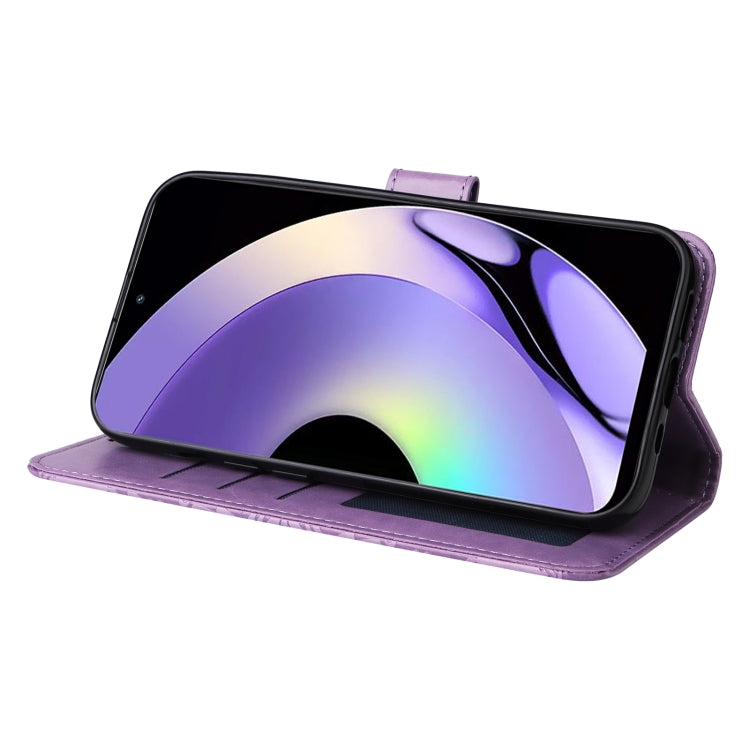 For Realme 10 4G Global Embossed Sunflower Leather Phone Case