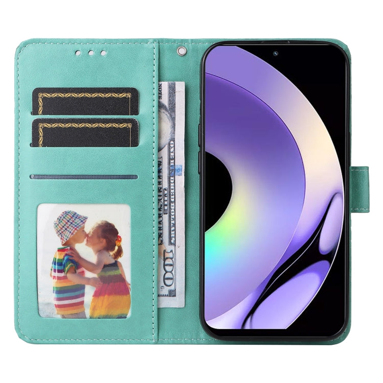 For Realme 10 Pro 5G Embossed Sunflower Leather Phone Case