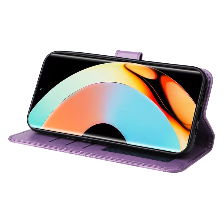 For Realme 10 Pro+ 5G Embossed Sunflower Leather Phone Case