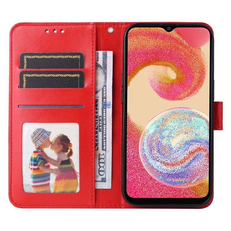 For Samsung Galaxy A04e Embossed Sunflower Leather Phone Case