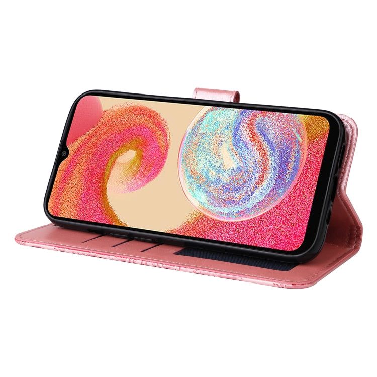 For Samsung Galaxy A04e Embossed Sunflower Leather Phone Case