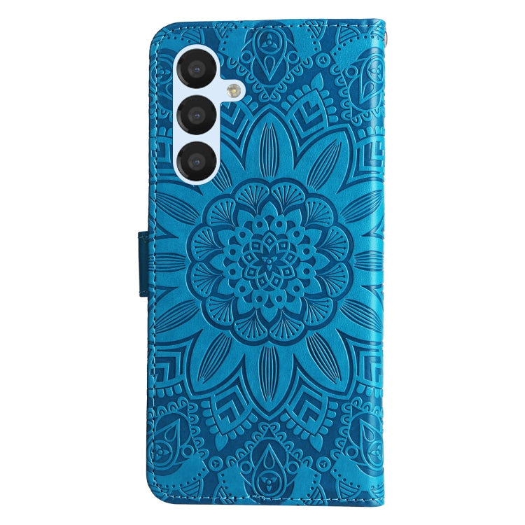 For Samsung Galaxy A34 5G Embossed Sunflower Leather Phone Case