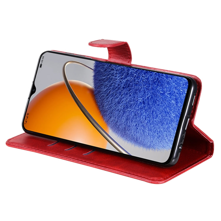 For Huawei nova Y61 Calf Texture Zipper Leather Phone Case