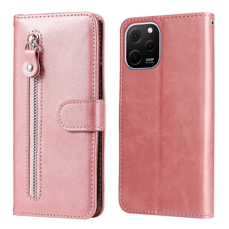 For Huawei nova Y61 Calf Texture Zipper Leather Phone Case