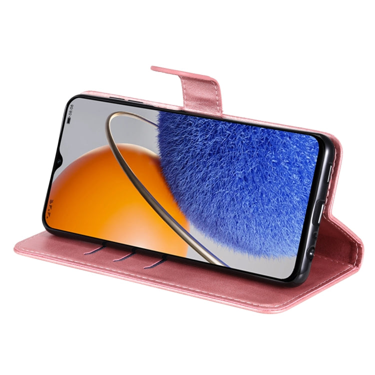 For Huawei nova Y61 Calf Texture Zipper Leather Phone Case