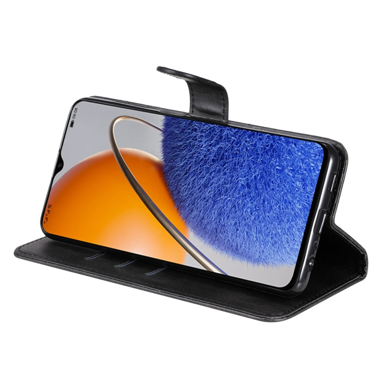 For Huawei nova Y61 Calf Texture Zipper Leather Phone Case