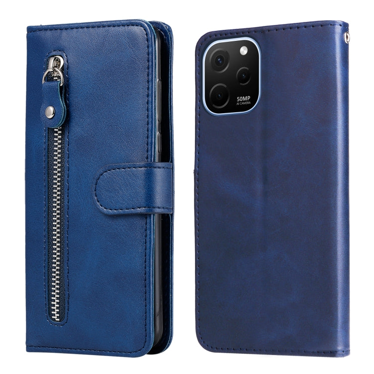 For Huawei nova Y61 Calf Texture Zipper Leather Phone Case