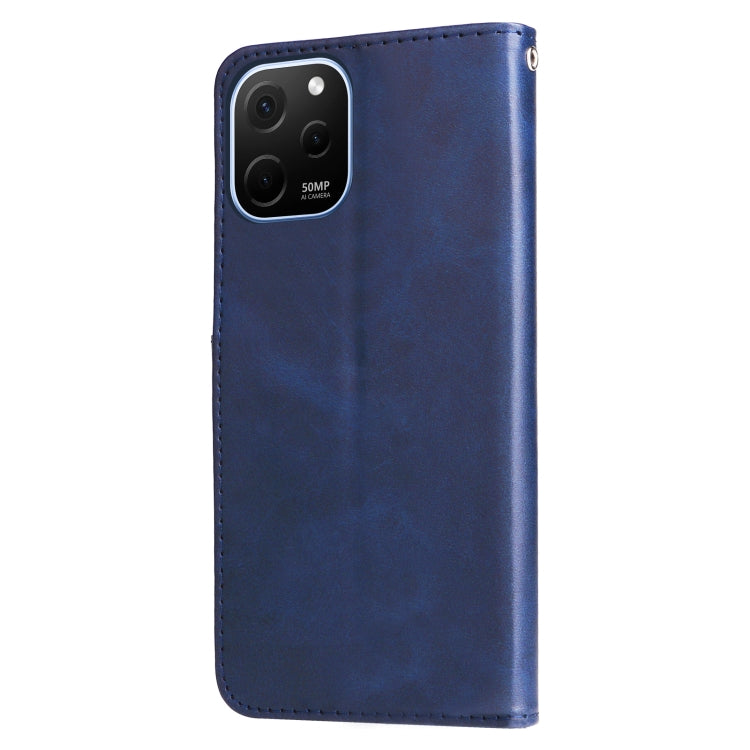 For Huawei nova Y61 Calf Texture Zipper Leather Phone Case