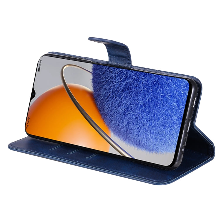 For Huawei nova Y61 Calf Texture Zipper Leather Phone Case