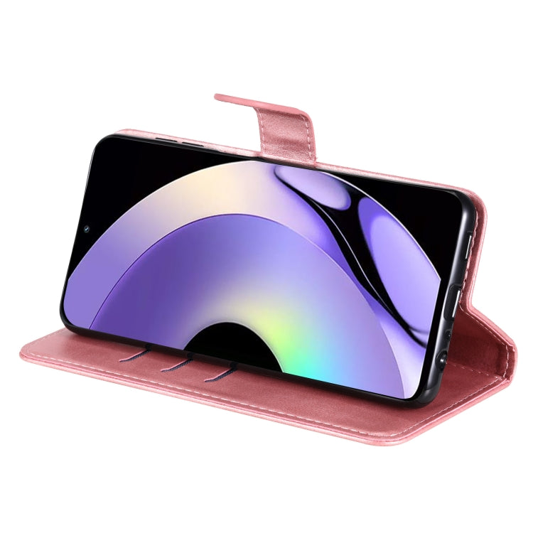 For Realme 10 4G Global Calf Texture Zipper Leather Phone Case