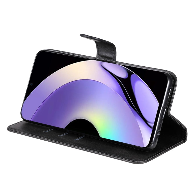 For Realme 10 Pro 5G Calf Texture Zipper Leather Phone Case