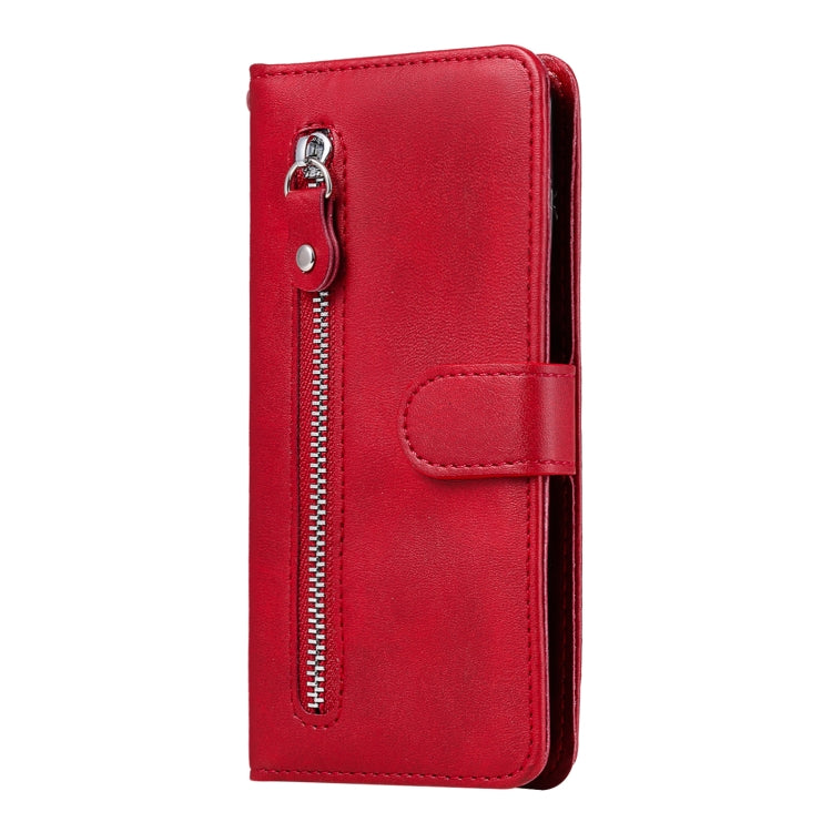 For Realme 10 Pro+ 5G Calf Texture Zipper Leather Phone Case