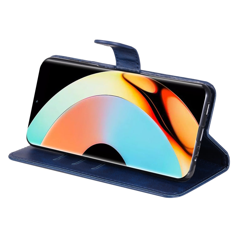 For Realme 10 Pro+ 5G Calf Texture Zipper Leather Phone Case