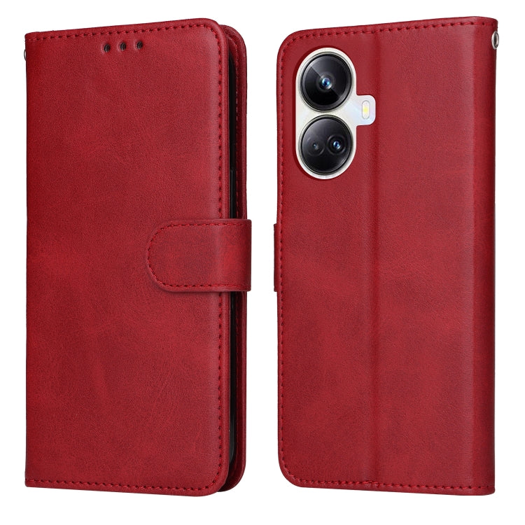 For Realme 10 Pro+ 5G Classic Calf Texture Flip Leather Phone Case