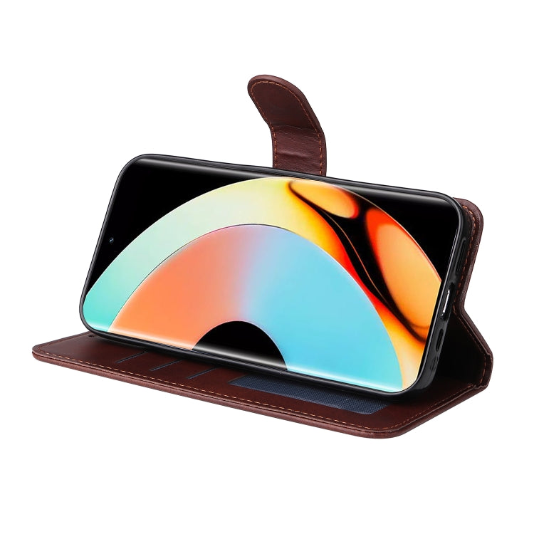 For Realme 10 Pro+ 5G Classic Calf Texture Flip Leather Phone Case