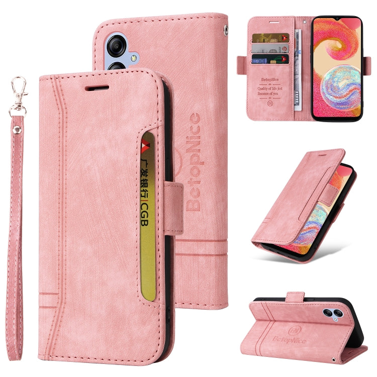 For Samsung Galaxy A04e BETOPNICE Dual-side Buckle Leather Phone Case