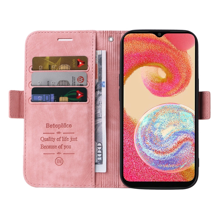 For Samsung Galaxy A04e BETOPNICE Dual-side Buckle Leather Phone Case