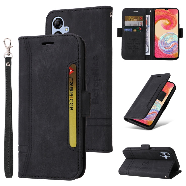For Samsung Galaxy A04e BETOPNICE Dual-side Buckle Leather Phone Case