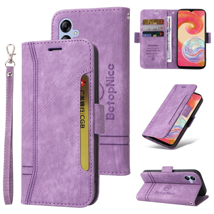For Samsung Galaxy A04e BETOPNICE Dual-side Buckle Leather Phone Case