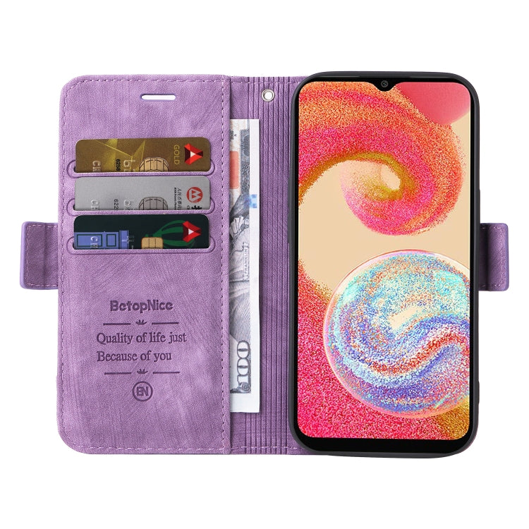 For Samsung Galaxy A04e BETOPNICE Dual-side Buckle Leather Phone Case