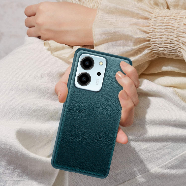 For Honor 80 SE Magnetic Side Window View Leather Smart Phone Case