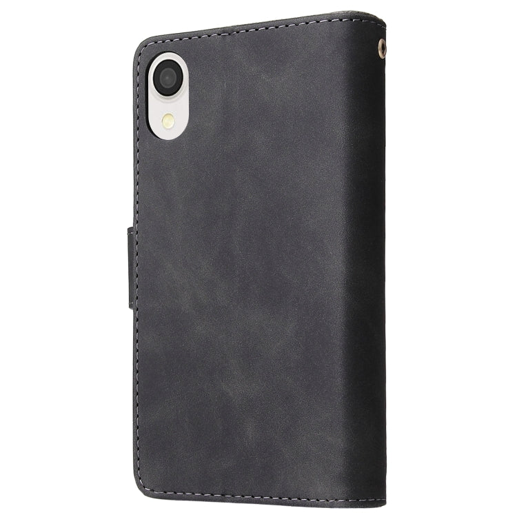 For Samsung Galaxy A22e 5G Multifunctional Frosted Zipper Wallet Leather Phone Case