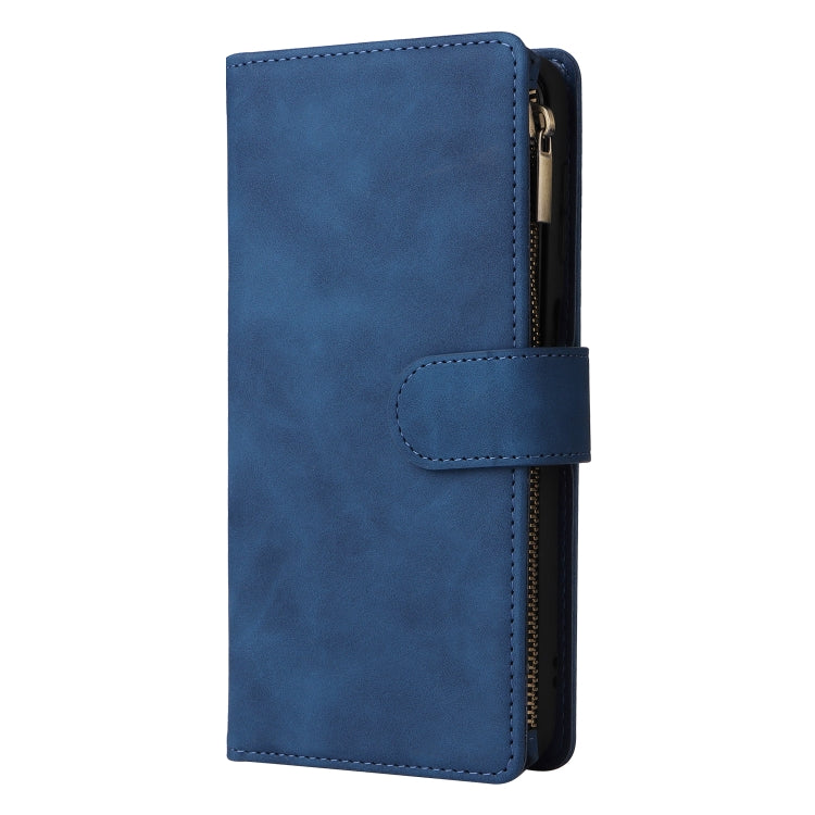 For Samsung Galaxy A14 5G Multifunctional Frosted Zipper Wallet Leather Phone Case