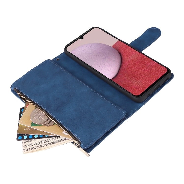 For Samsung Galaxy A14 5G Multifunctional Frosted Zipper Wallet Leather Phone Case