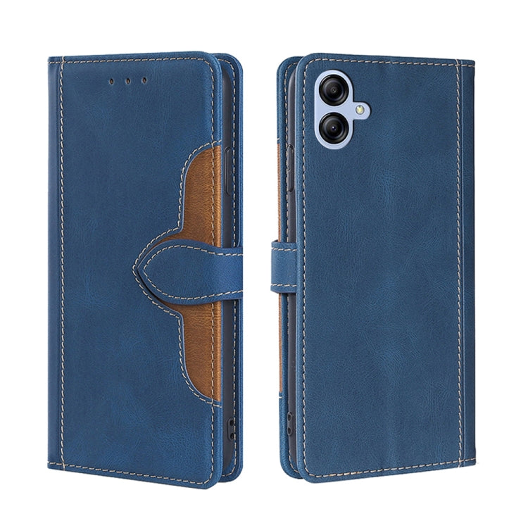 For Samsung Galaxy A04e 4G Skin Feel Magnetic Buckle Leather Phone Case