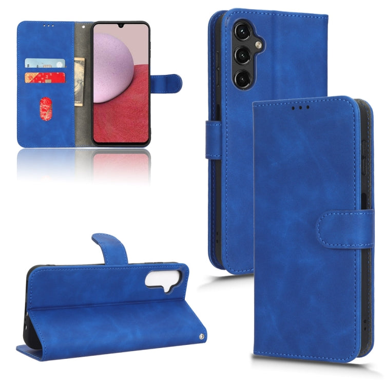 For  Samsung Galaxy A14 5G Skin Feel Magnetic Flip Leather Phone Case