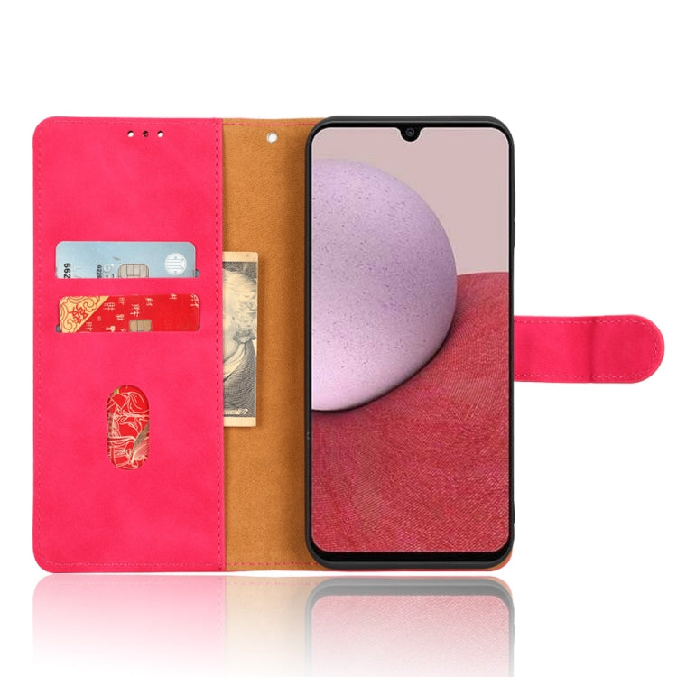 For  Samsung Galaxy A14 5G Skin Feel Magnetic Flip Leather Phone Case