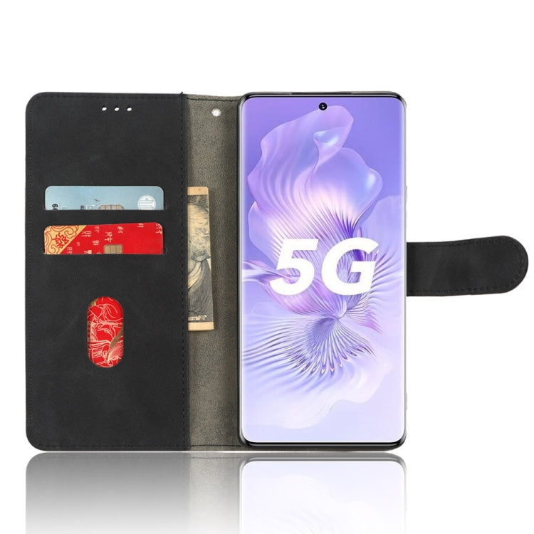 For Honor 80 5G Skin Feel Magnetic Flip Leather Phone Case